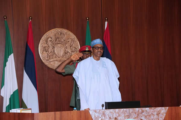 See Pics President Buhari at FEC Meeting Today